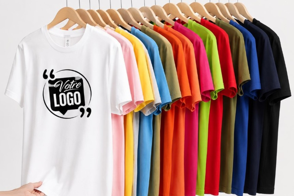 T-shirts personnalisables de différentes couleurs